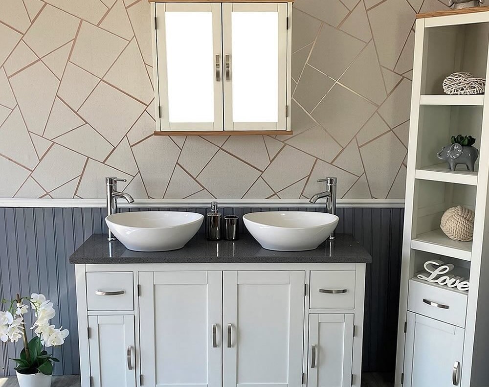 Stunning His & Hers Painted Vanity Units