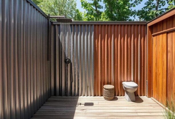 Industrial Outdoor Bathroom