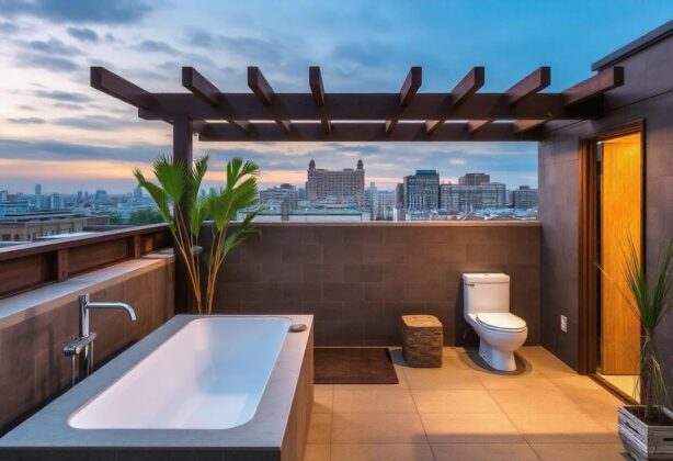 Roof-Top Outdoor Bathroom