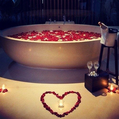 romantic bath tumblr